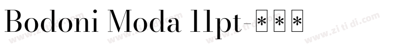 Bodoni Moda 11pt字体转换